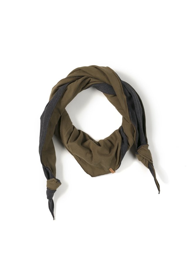 Nixnut | triangle scarf | khaki