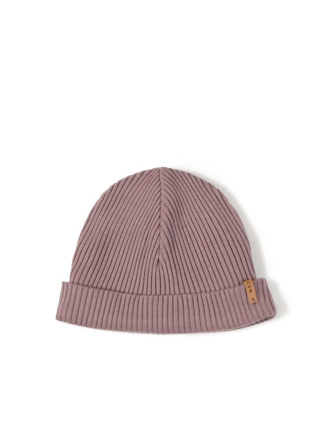 Nixnut | rib beanie | mauve