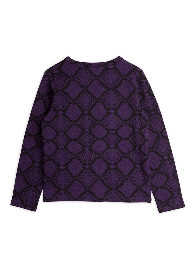 Mini Rodini | snakeskin ls tee  | purple