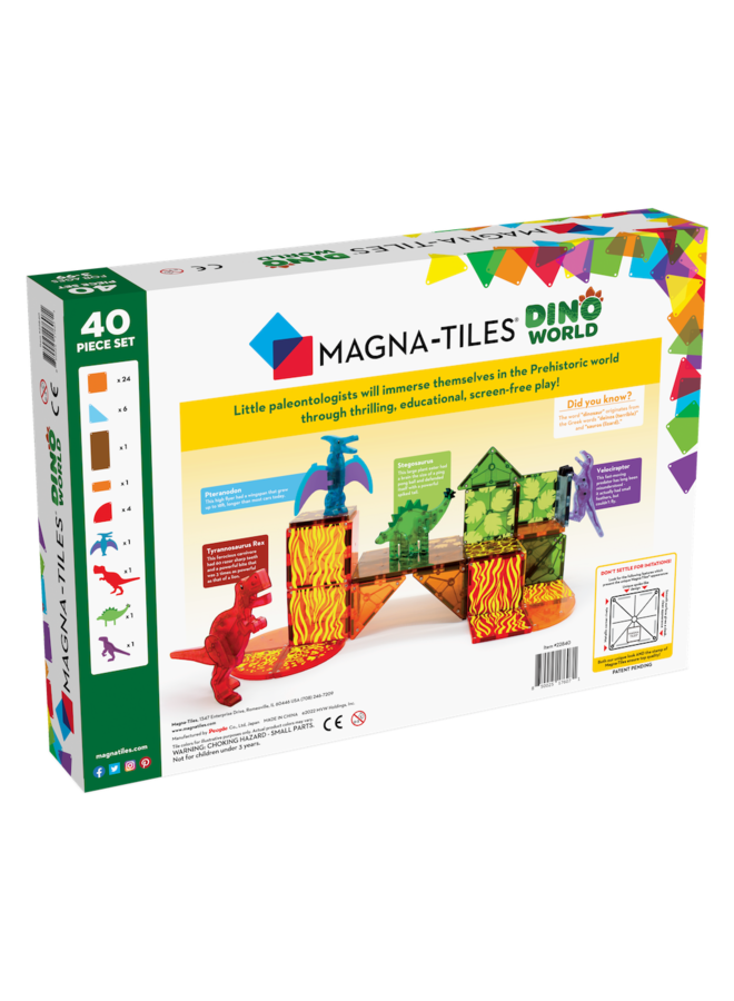 Magna-Tiles | dino world | 40 stuks