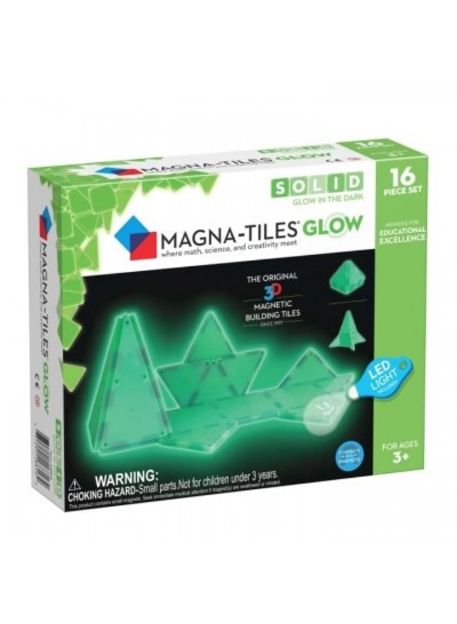 Magna-Tiles | glow in the dark | 16 stuks
