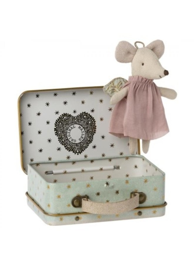 Maileg | angel mouse in suitcase