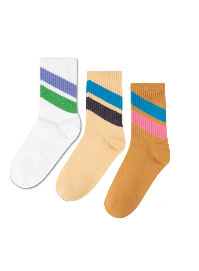 Repose AMS | sporty socks | 3 pack | stripe