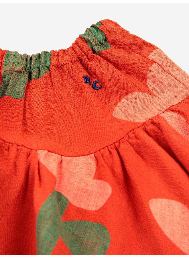 Bobo Choses | sea flower all over woven skirt | red