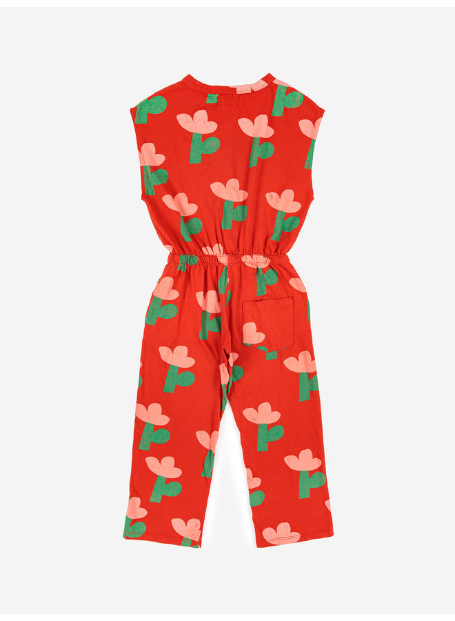 Bobo Choses | sea flower all over overall | red