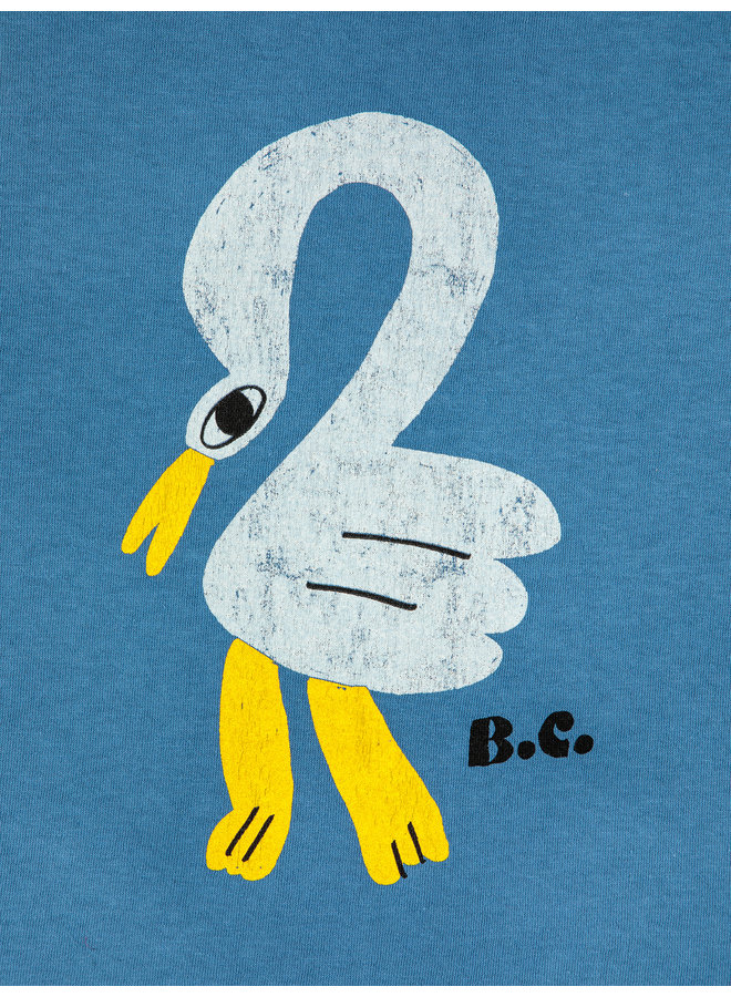 Bobo Choses | pelican t-shirt | prussian blue