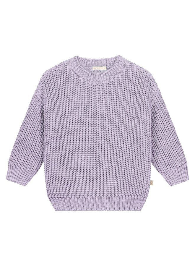 Yuki kidswear | chunky knitted sweater | lilac