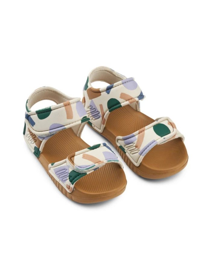 Liewood | blumer sandals | paint stroke/sandy