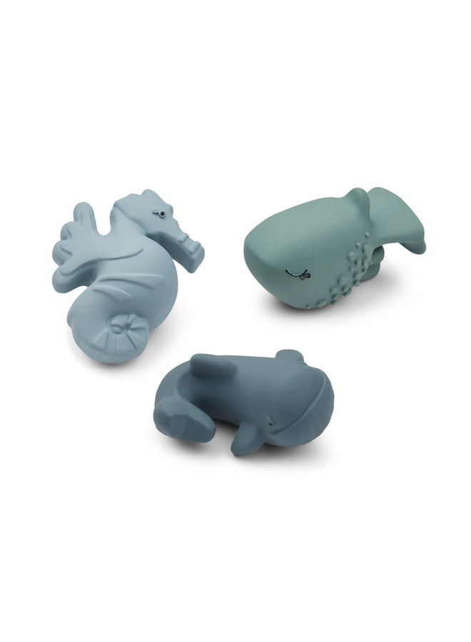 Liewood | nori bath toys | whale blue mix