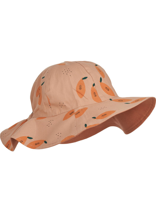 Liewood | amelia reversible sun hat | papaya/pale tuscany