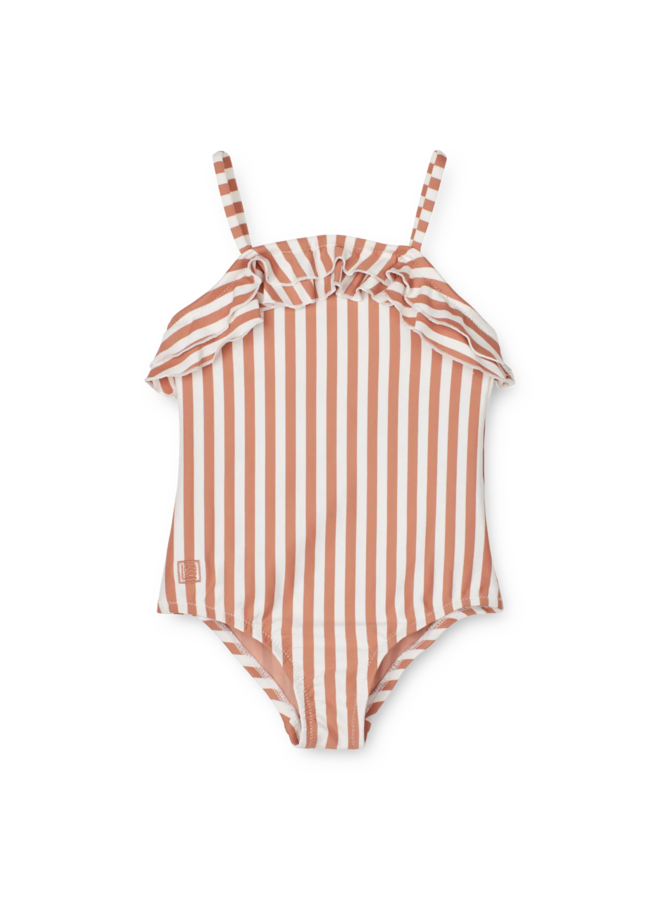 Liewood | josette swimsuit | tuscany rose/creme stripe
