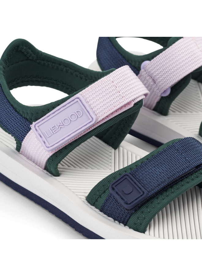 Liewood | monty sandals | misty lilac multi mix