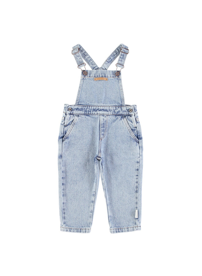 Piupiuchick | dungarees | washed light blue denim