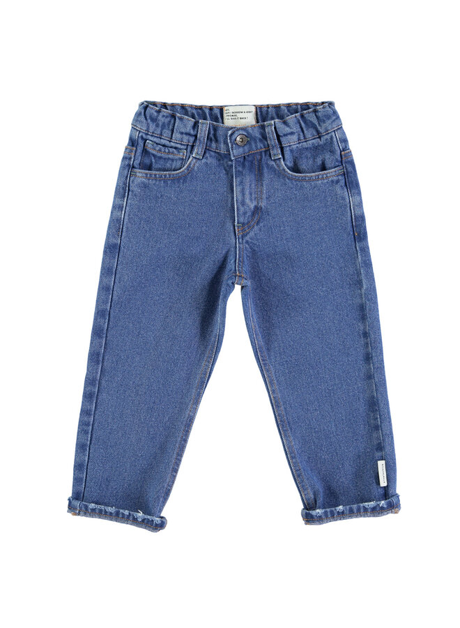 Piupiuchick | denim trousers | washed navy denim