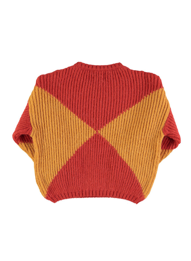 Piupiuchick | knitted sweater | red & orange