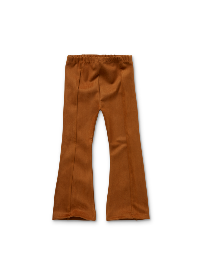 Sproet & Sprout | suede flair pants | chestnut