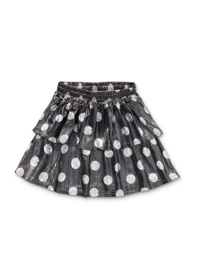 Sproet & Sprout | skirt ruffle metallic dots | metallic