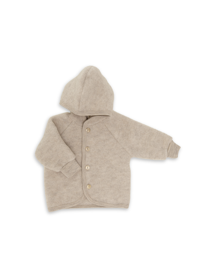 Engel | hooded jacket | sand mélange