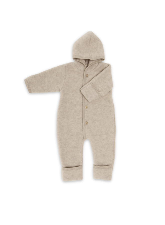 Engel | hooded overall | sand mélange