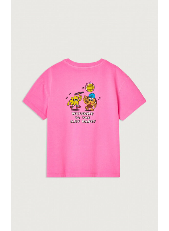 American Vintage | fizvalley t-shirt | rose fluo