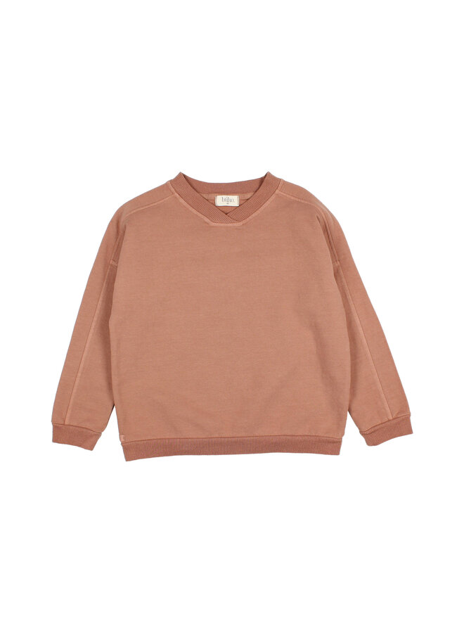 Buho | fleece sweatshirt | cocoa