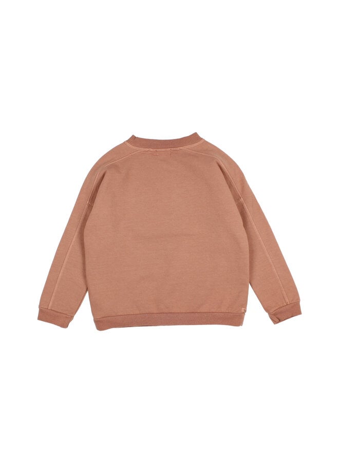 Buho | fleece sweatshirt | cocoa