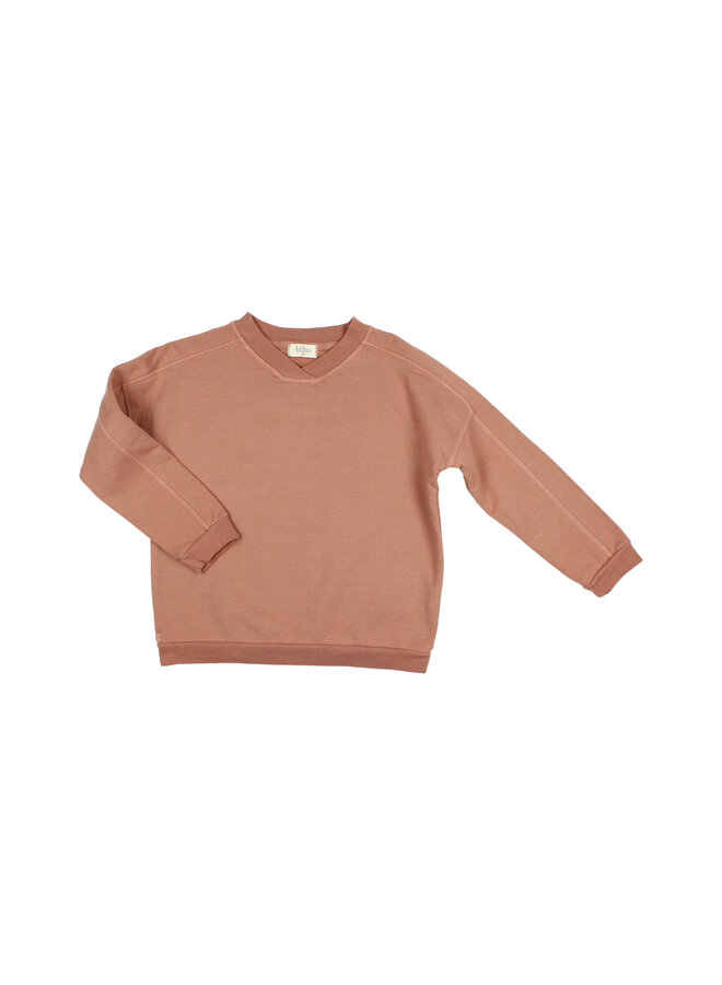 Buho | fleece sweatshirt | cocoa