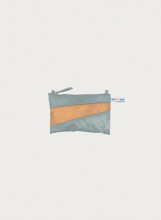 Susan Bijl | pouch | grey & camel | small