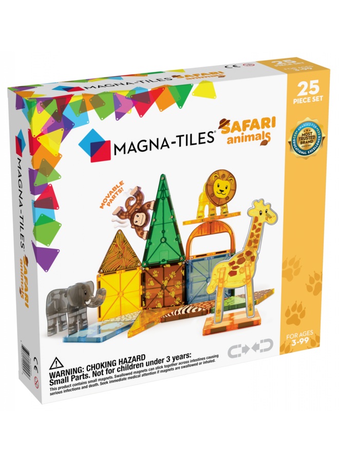 Magna-Tiles | safari animals | 25 stuks