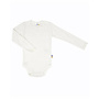 Joha | romper met lange mouwen | wol/zijde | wit met werkje