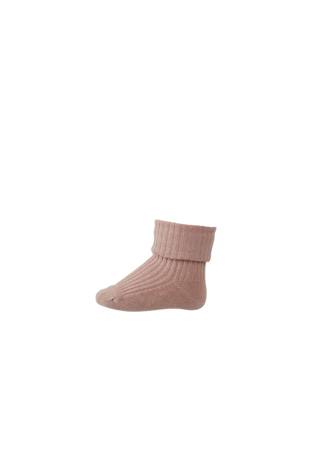 MP Denmark |  cotton rib baby socks |  wood rose