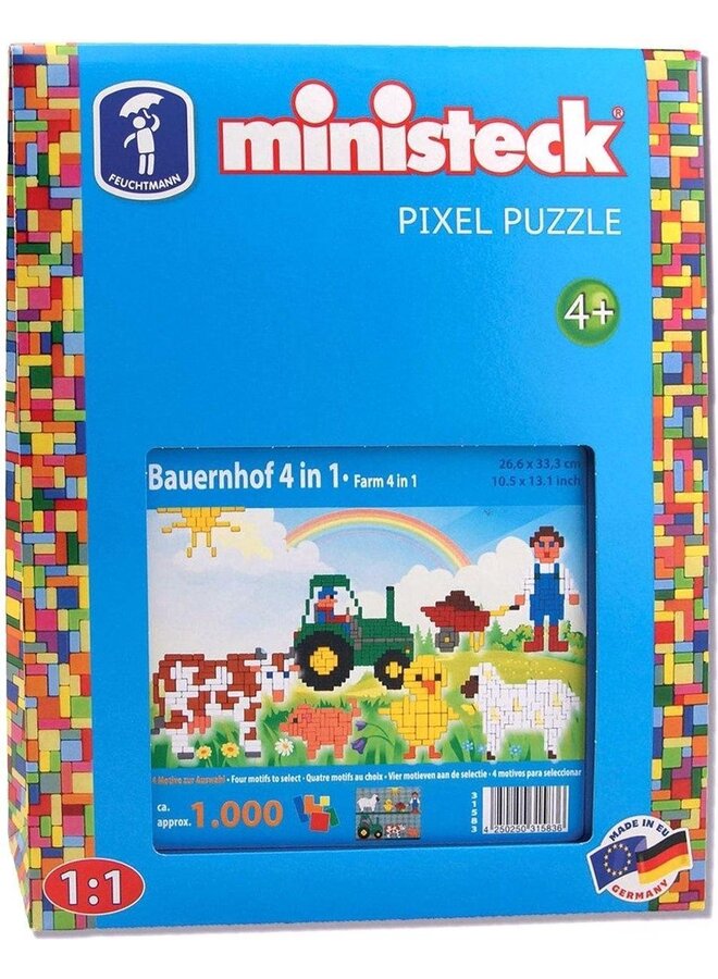 Ministeck | Farm 4 in 1 | XL Box 1000 pcs