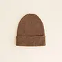 Hvid | beanie fonzie newborn | mocha