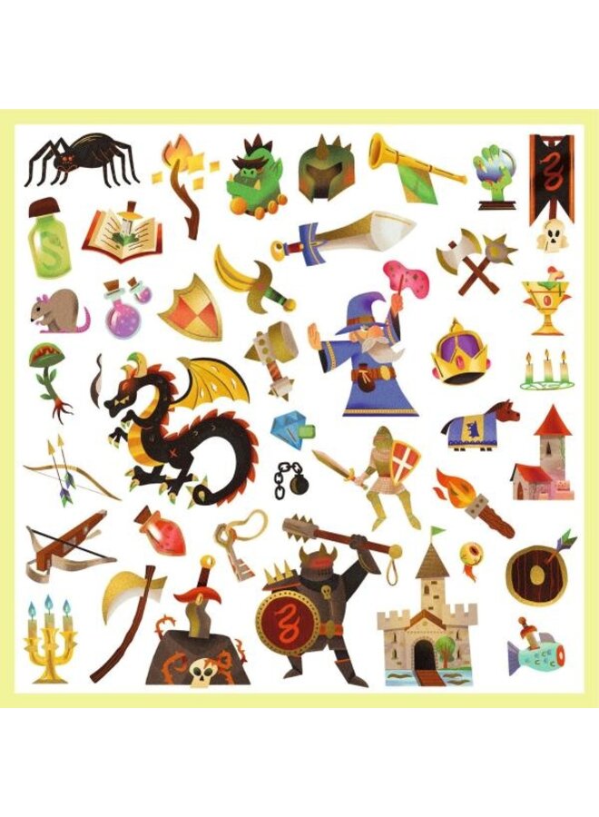 Djeco | stickers | medieval fantasy
