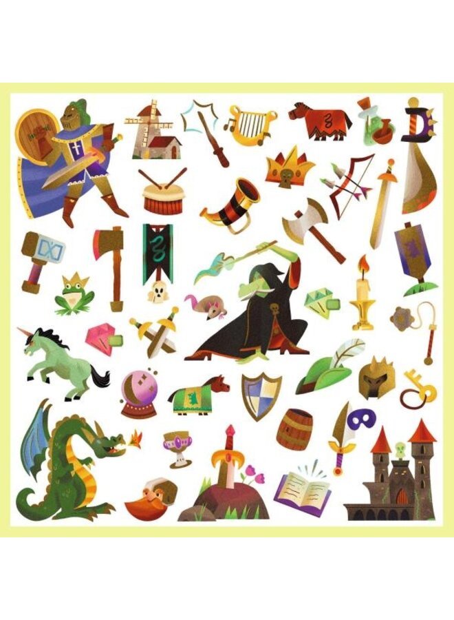 Djeco | stickers | medieval fantasy