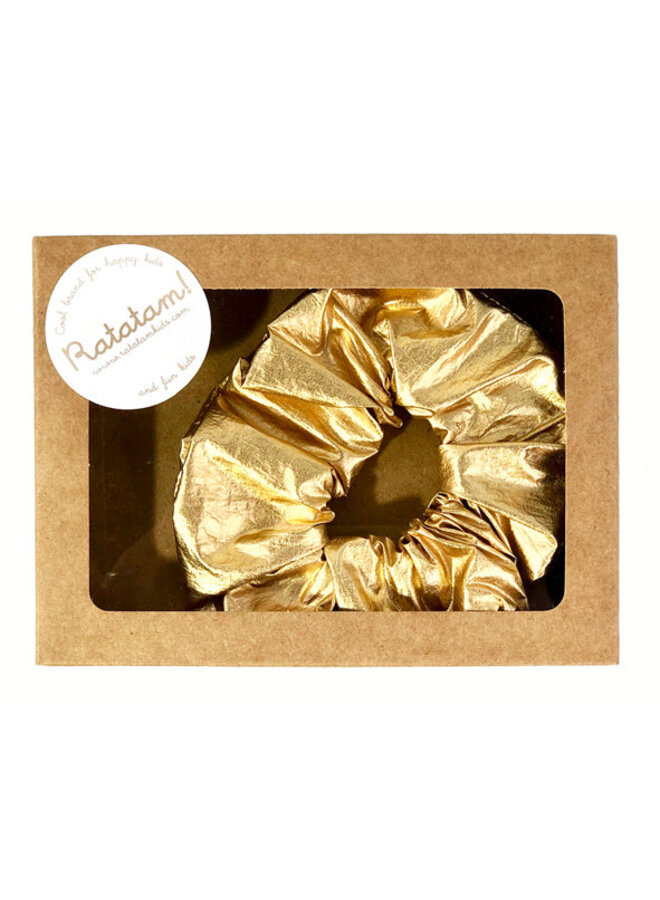 Ratatam! | metallic scrunchie | gold