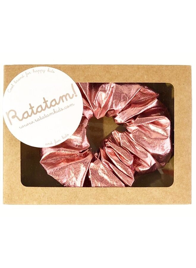 Ratatam! | metallic scrunchie | pink
