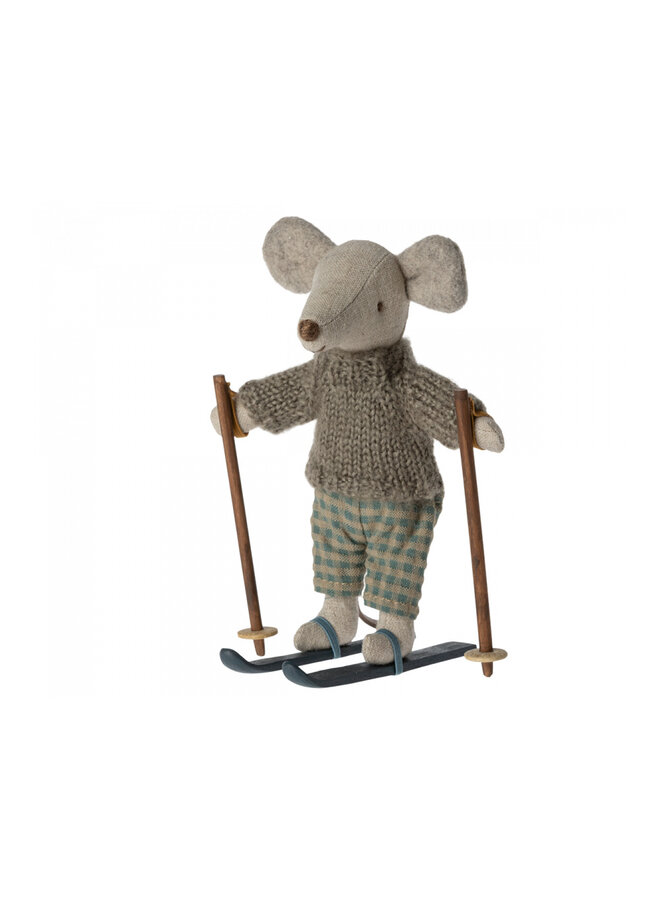 Maileg | winter mouse with ski set | big brother