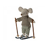 Maileg | winter mouse with ski set | big brother