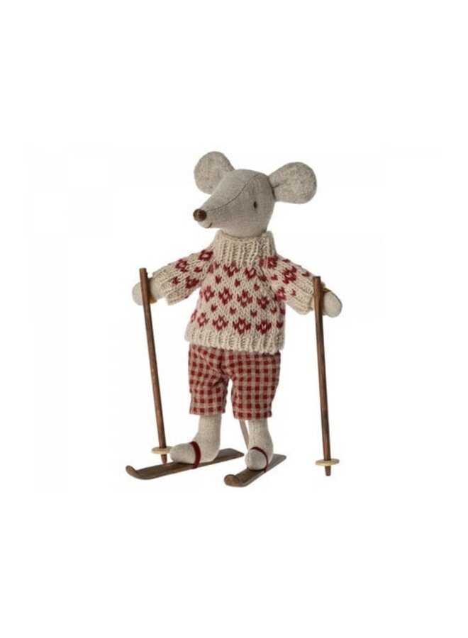 Maileg | winter mouse with ski set | mum