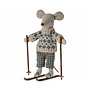 Maileg | winter mouse with ski set | dad
