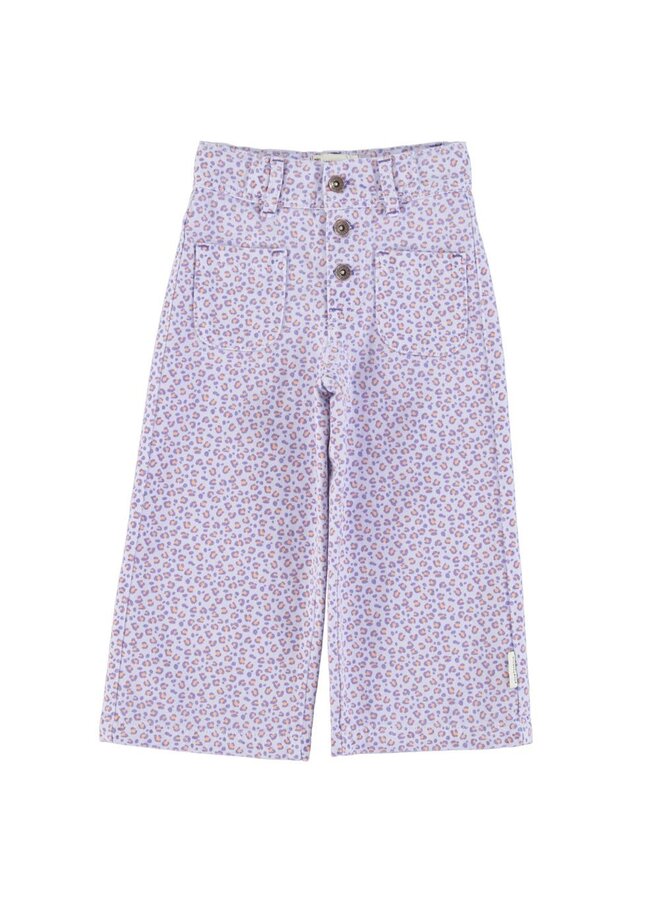 Piupiuchick | flare trousers | lavendel w/ animal print