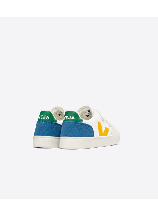 Veja | v-12 chromefree | extra-white multi indigo