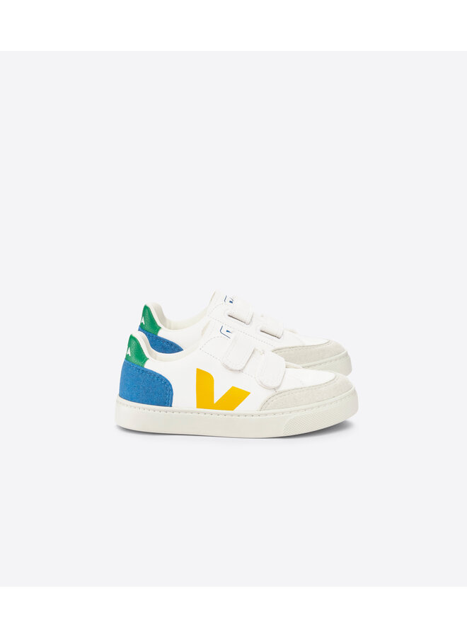 Veja | v-12 chromefree | extra-white multi indigo