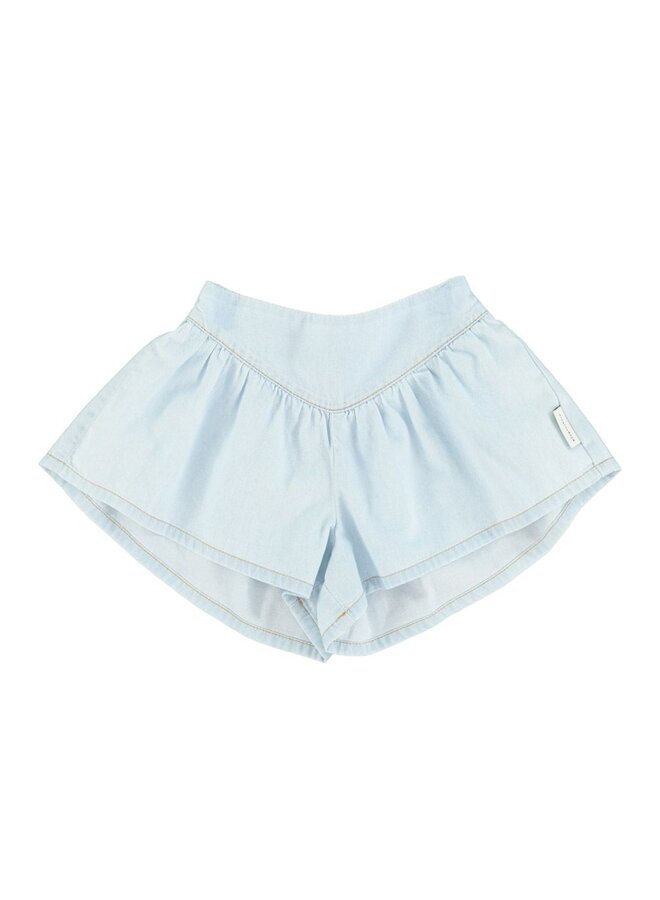 Piupiuchick | skorts | light blue chambray