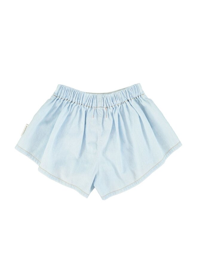 Piupiuchick | skorts | light blue chambray