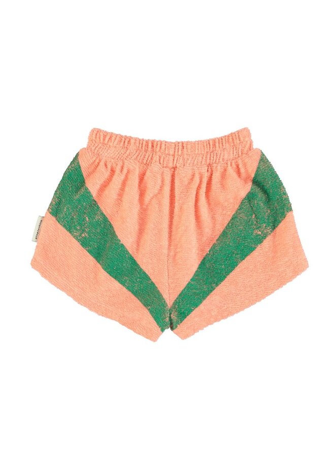 Piupiuchick | shorts | coral & green print