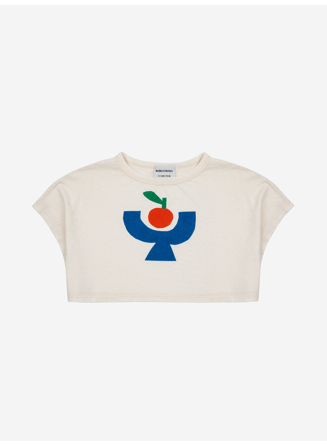 Bobo choses | tomato plate cropped t-shirt