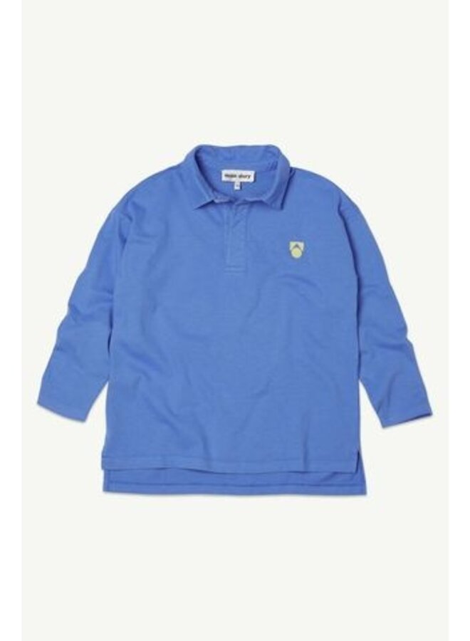 Main story | polo shirt | lake blue jersey