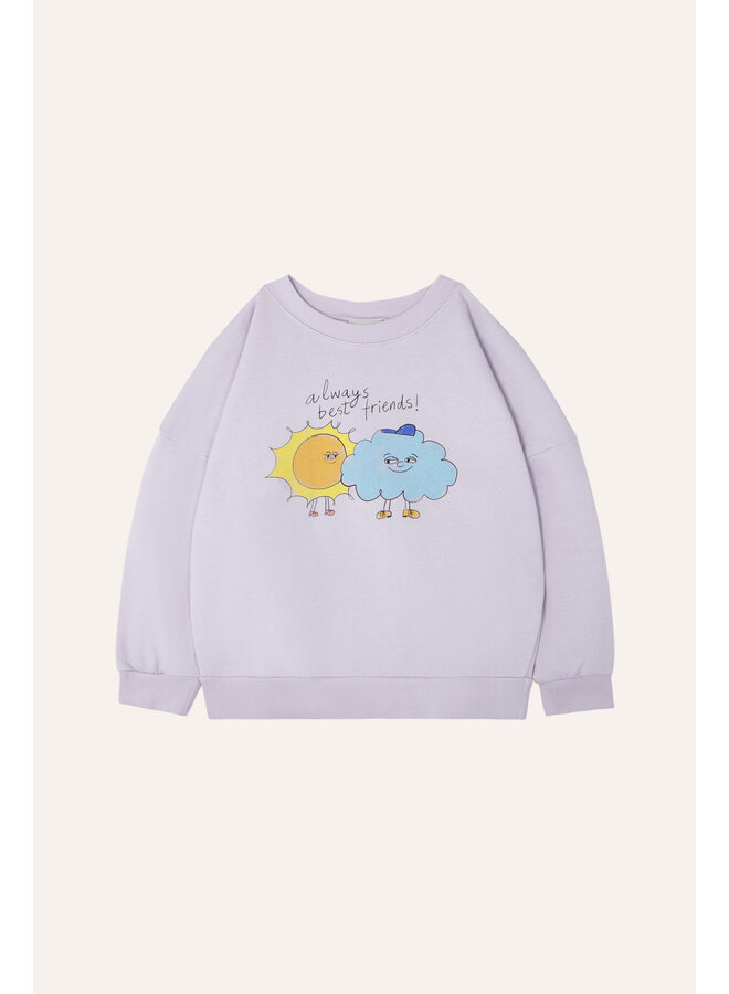 The Campamento | best friends oversized kids sweatshirt | blue